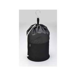 トラスコ中山 TRUSCO/電工バケツ 300×350 巾着蓋付 Sフック大付 ブラック FC409DT-1164483-イメージ2