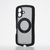 エレコム iPhone 17 Grippy ハイブリッドケース フレームカラー 極限 MAGKEEP スタンド ブラック PM-A25AGRSTKMBK-イメージ1