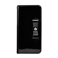 HANSMARE iPhone XS/X用手帳型ケース ELBA LEATHER CASE ブラック HAN10444I8