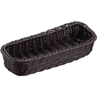 シンドー 抗菌樹脂 カトラリーバスケット DS109 ブラック FC215LW-7703890