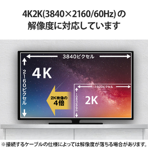 エレコム HDMI変換アダプター(タイプA-タイプD)スリム ブラック AD-HDADS3BK-イメージ6