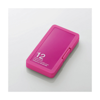 エレコム メモリカードケース/インデックス台紙/SDメモリーカード6枚+microSDメモリーカード6枚収納 ピンク CMC-SDCPP12PN