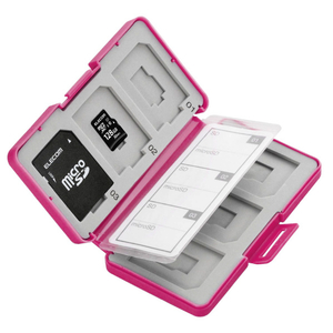 エレコム メモリカードケース/インデックス台紙/SDメモリーカード6枚+microSDメモリーカード6枚収納 ピンク CMC-SDCPP12PN-イメージ2