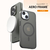 araree iPhone 15 Plus用MagSafe対応ケース AERO FRAME クリアブラック AR25445I15PL-イメージ2