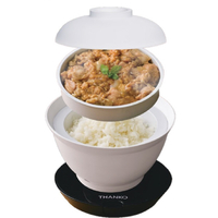 サンコー 2段式どんぶり型超高速炊飯器 炊き立て丼 DNBRRCSWH