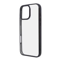 レイアウト iPhone 16 Pro Max用Like standard 衝撃吸収 バンパー メタリック ハイブリッドケース ブラック RT-P49CC16/BM