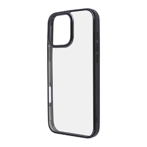 レイアウト iPhone 16 Pro Max用Like standard 衝撃吸収 バンパー メタリック ハイブリッドケース ブラック RT-P49CC16/BM-イメージ1