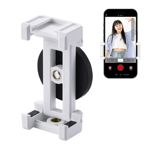 エレコム マグネット式スマホスタンド“モバピタselfie” ホワイト P-DSCMPMWWH-イメージ2