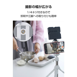 エレコム マグネット式スマホスタンド“モバピタselfie” ホワイト P-DSCMPMWWH-イメージ5