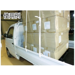 トラスコ中山 ビニロントラックロープ 3つ打 線径9mm×長さ20m シュリンクパック､3つ打白920 FC790GV-1264338-イメージ4