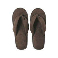 スマイル 使い切りパイル地鼻緒スリッパ150足 ブラウン FCF566V-745507