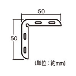 光 L型プロテクター テープ付 グレー608450 FC539GH-4189817-イメージ3