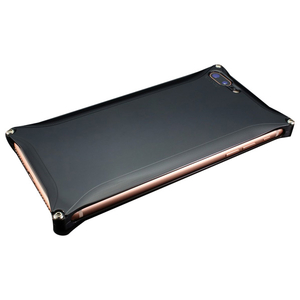 ギルドデザイン iPhone 8Plus/7Plus用アルミ製ソリッドケース ポリッシュブラック GI-410PB-イメージ1