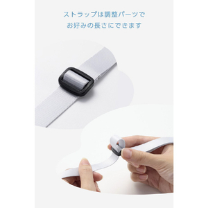 エレコム instax(チェキ)miniシリーズ用 ネックストラップ/カラータイプ “instax”(チェキ)や“写ルンです”など、幅広いコンパクトタイプのカメラに使えるネックストラップです。 ホワイト IC-STSDM12WH-イメージ7