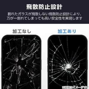 エレコム iPhone 16用ガラスフィルム 高透明 PM-A24AFLGG-イメージ10
