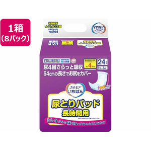 カミ商事 エルモア いちばん尿とりパッド 長時間用 24枚×8P FCE018U-イメージ1