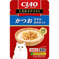 いなばペットフード CIAO こだわりテイスト かつお ささみ・おかか入り 30g CIAOｺﾀﾞﾜﾘﾃｲｽﾄｶﾂｵｻｻﾐｵｶｶ30G