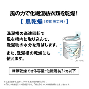 AQUA 全自動洗濯機(7．0kg) e angle select ホワイト AQW-7E5(W)-イメージ18