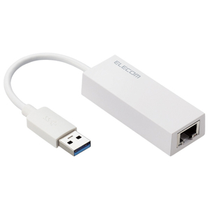 エレコム USB-Aコネクター 1Gbps 有線LANアダプター ホワイト EDC-GUA3V2-W エレコム USB-Aコネクター 1Gbps 有線LANアダプター ホワイト EDC-GUA3V2-W