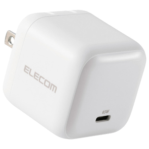 エレコム USB Power Delivery 65W AC充電器(C×1) ホワイト MPA-AC12465WH-イメージ1