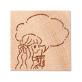 アーテック 木柄スタンプ30 ガールズライフ 休日 FCE558U-74754