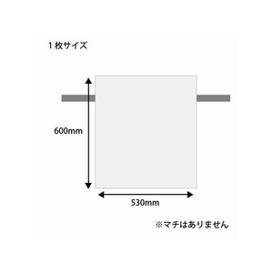 ヘイコー 不織布バッグ 巾着タイプ K53-60 薄口白 10枚 FC842SC-008739893-イメージ2