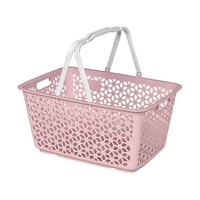 ヒマラヤ化学/1559 ハンドル積み重ねバスケット ピンク FC688UK-3540373