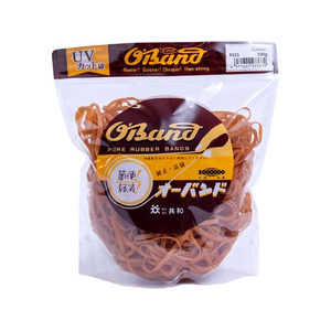 共和 輪ゴム オーバンド 透明袋 #315 アメ 500g FC855SZ-GLA-N-007-イメージ1