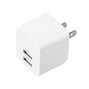 サンワサプライ USB充電器(2ポート・合計2.4A) ホワイト ACA-IP44W サンワサプライ USB充電器(2ポート・合計2.4A) ホワイト ACA-IP44W