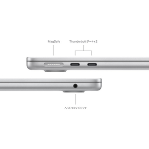 Apple 13インチMacBook Air： 8コアCPUと10コアGPUを搭載したApple M3チップ 16GB 512GB SSD シルバー MXCT3J/A-イメージ7