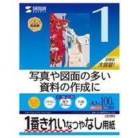 サンワサプライ インクジェット用スーパーファイン用紙(A3サイズ・100枚入り) JP-EM5NA3-100