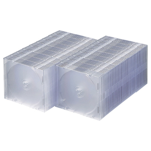 サンワサプライ Blu-ray・DVD・CDケース(スリムタイプ・100枚セット) クリア FCD-PU100CLN サンワサプライ Blu-ray・DVD・CDケース(スリムタイプ・100枚セット) クリア FCD-PU100CLN