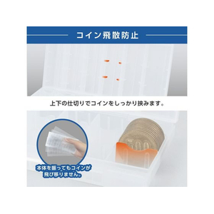 カール事務器 コインケース・スリム 飛散防止付き クリア FC772SU-CX-002-J-イメージ5