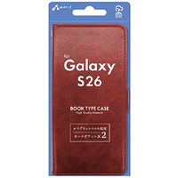 エアージェイ Galaxy S26用 手帳型ケース レッド AC-S26 PB RD