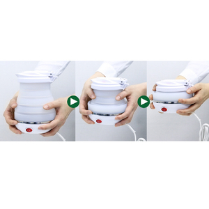 ナカバヤシ 折りたためる電気ケトル MCO WH(ホワイト) MBE-TK03/WH-イメージ5