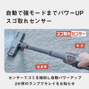 パナソニック サイクロン式コードレススティッククリーナー ストーンブルー MC-SB55K-A-イメージ13