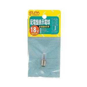エルパ 配電盤表示電球 BA9S口金 0．11A形 クリア 1個入り G-1342H-イメージ1
