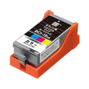 エコリカ リサイクルインクカートリッジ カラー ECI-C19C エコリカ リサイクルインクカートリッジ カラー ECI-C19C