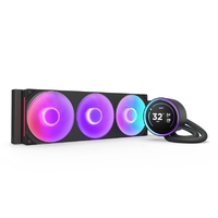 NZXT 簡易水冷CPUクーラー 120mm シングルフレームファン採用 KRAKEN Elite (2024)  F360 RGB CORE ブラック RL-KR36E-B2