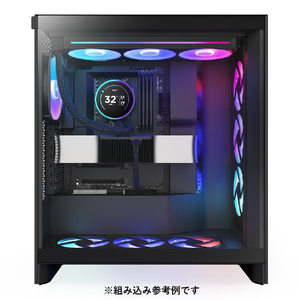 NZXT 簡易水冷CPUクーラー 120mm シングルフレームファン採用 KRAKEN Elite (2024)  F360 RGB CORE ブラック RL-KR36E-B2-イメージ5