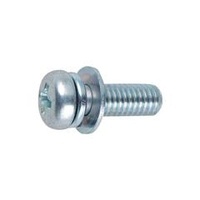 トラスコ中山 TRUSCO　ナベ頭組込ネジ　三価白P－4　サイズM6X15　25本入 B751-0615