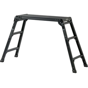 天馬 アルミ作業台3段 ブラック 812004241 FC982XK-6336229-イメージ1