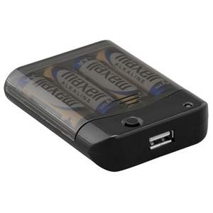 アイリスオーヤマ 防災用乾電池式携帯充電器 ブラック BC-K8-イメージ4