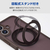 エレコム iPhone 17 ハイブリッドケース 極限 MAGKEEP スタンド ブラウン PM-A25AMGSTKMBR-イメージ6
