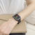 GAACAL Apple Watch Series 1-8/SE1-2/ULTRA(42/44/45/49mm)用マグネット式PUレザーバンド ブラック W00186BKB-イメージ2