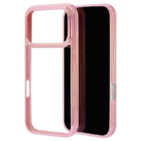 ラスタバナナ iPhone17 Pro用AURORA TPU×PCケース ピンク＊クリア 9023IP5BHPPK