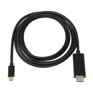 アイネックス USB-C - HDMIケーブル(4K30Hz対応/2．0m) ブラック AMC-CHD20-V-イメージ1