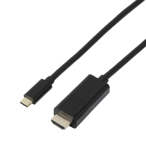 アイネックス USB-C - HDMIケーブル(4K30Hz対応/2．0m) ブラック AMC-CHD20-V-イメージ2