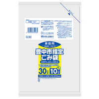 日本サニパック 豊中市 ごみ袋 半透明 10L 30枚 ﾄﾖﾅｶｼﾊﾝﾄｳﾒｲ10L30ﾏｲ