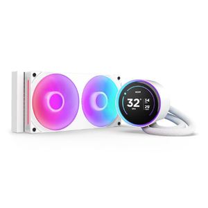 NZXT 簡易水冷CPUクーラー 120mm シングルフレームファン採用 KRAKEN Elite (2024)  F240 RGB CORE ホワイト RL-KR24E-W2-イメージ1